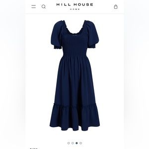Hill House | Dresses | Nwt Hill House Louisa Nap Smocked Puff Sleeve ...